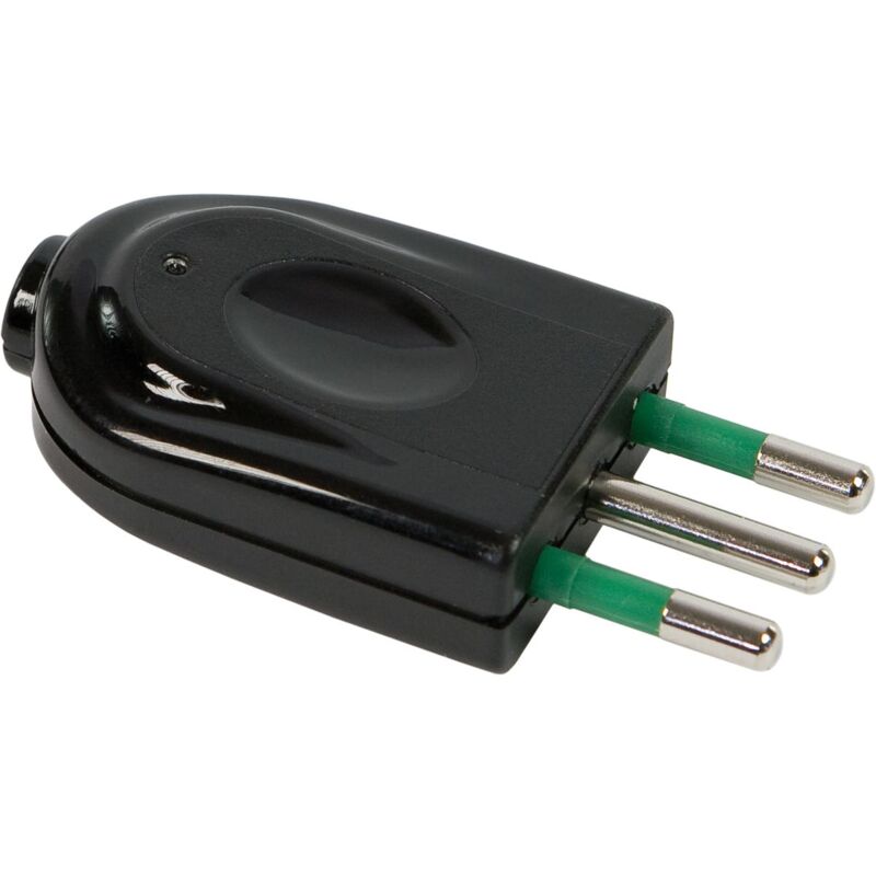 foto del prodotto 80016 spina italiana smontabile 2p t 10a mod. easy colore nero fanton
