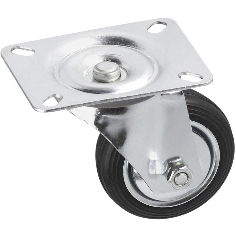 foto del prodotto 800700 ruota girevole diametro, 104 x 80 mm, in gomma piena, cuscinetto a rulli, 80 mm metafranc