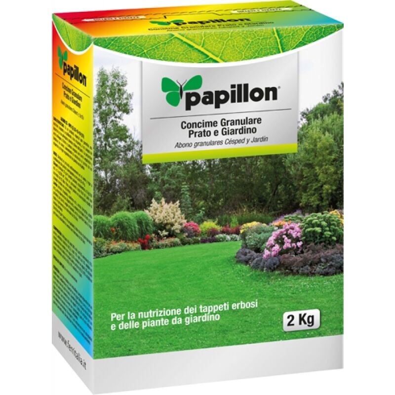 foto del prodotto 8025021 grano fertilizzante prato giardino 2kg papillon