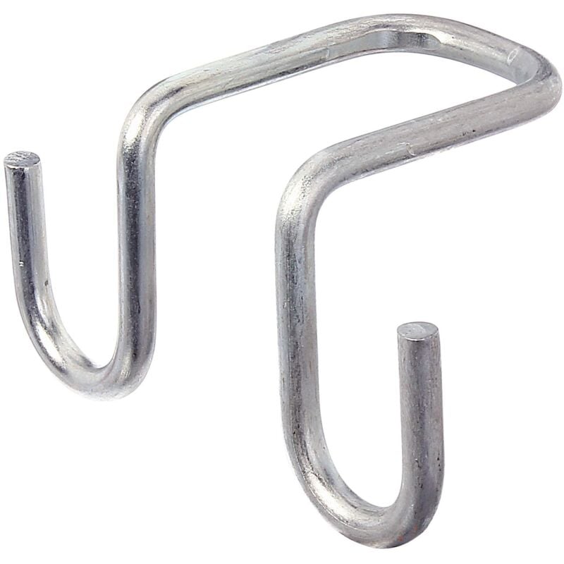 foto del prodotto 802615 gancio per scala con due misure zincato con procedimento sendzimir larghezza interna 30 mm profondità 60 82 mm set da 2 - alberts