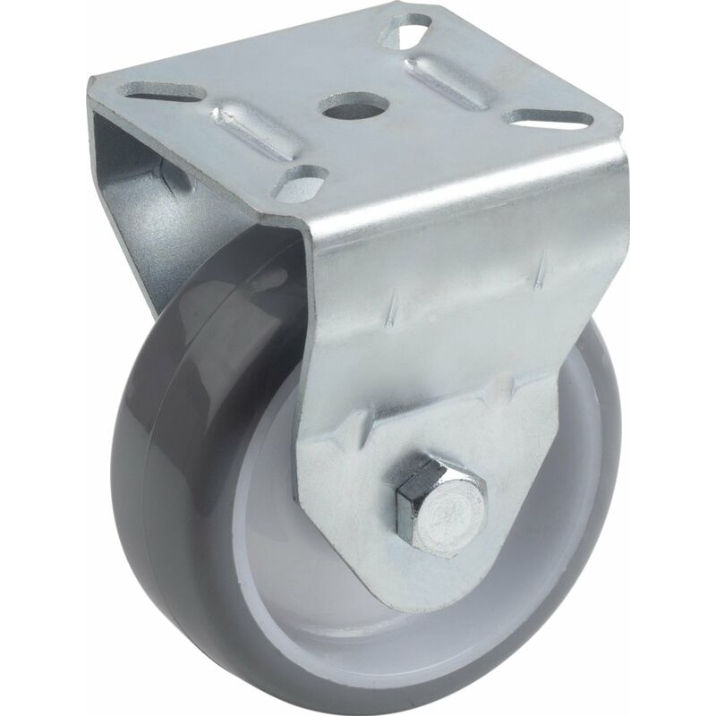 foto del prodotto 802910 rullo fisso, 75 mm, 70 x 59 mm, poliuretano, cuscinetto a rulli metafranc