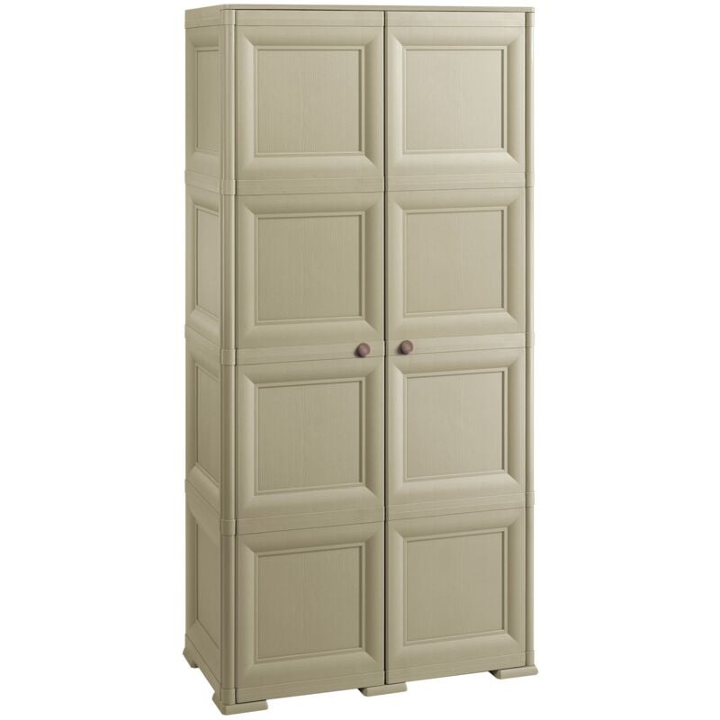 foto del prodotto 8085555908ean - armadio omnimodus 1 lato con 4 scompartimenti, 1 lato portascope, 2 porte in plastica, talpa - tontarelli