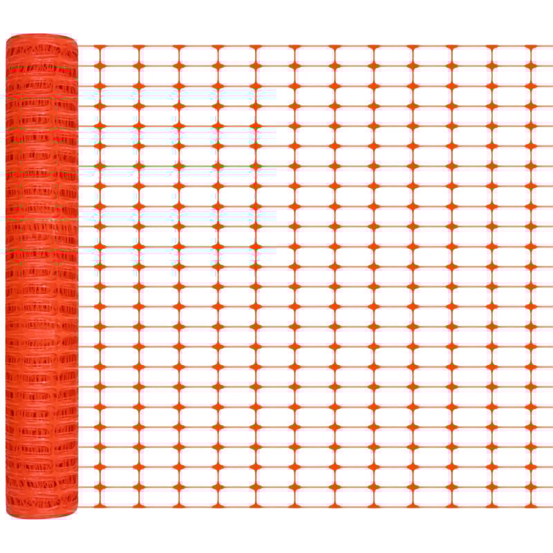 foto del prodotto 80m rete per pollame in plastica pe per frutteti, fattorie, animali, orti, costruzione recinto gioco per la famiglia, area pubblica, arancione
