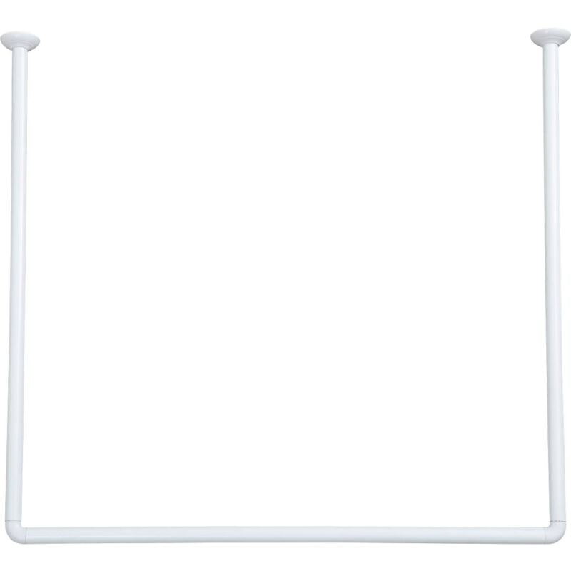 foto del prodotto 80x80x80 cm barra angolare a u in alluminio - bianco tendance