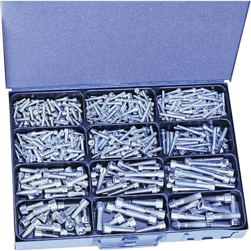 foto del prodotto 810777 assortimento di viti con testa cava esagonale 400 parti