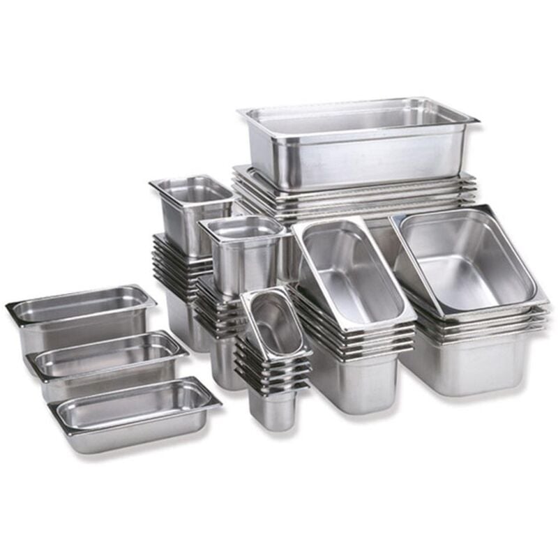 foto del prodotto 81300 gn 1 3 contenitore, contenitore gastronorm in acciaio inox, dimensioni 175 x 325 mm altezza 200 mm volume 0,75 litri - aps