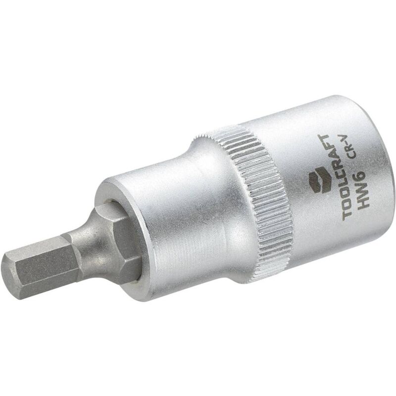 foto del prodotto 816156 brugola interna inserto giravite a bussola 6 mm 1 2 12.5 mm toolcraft