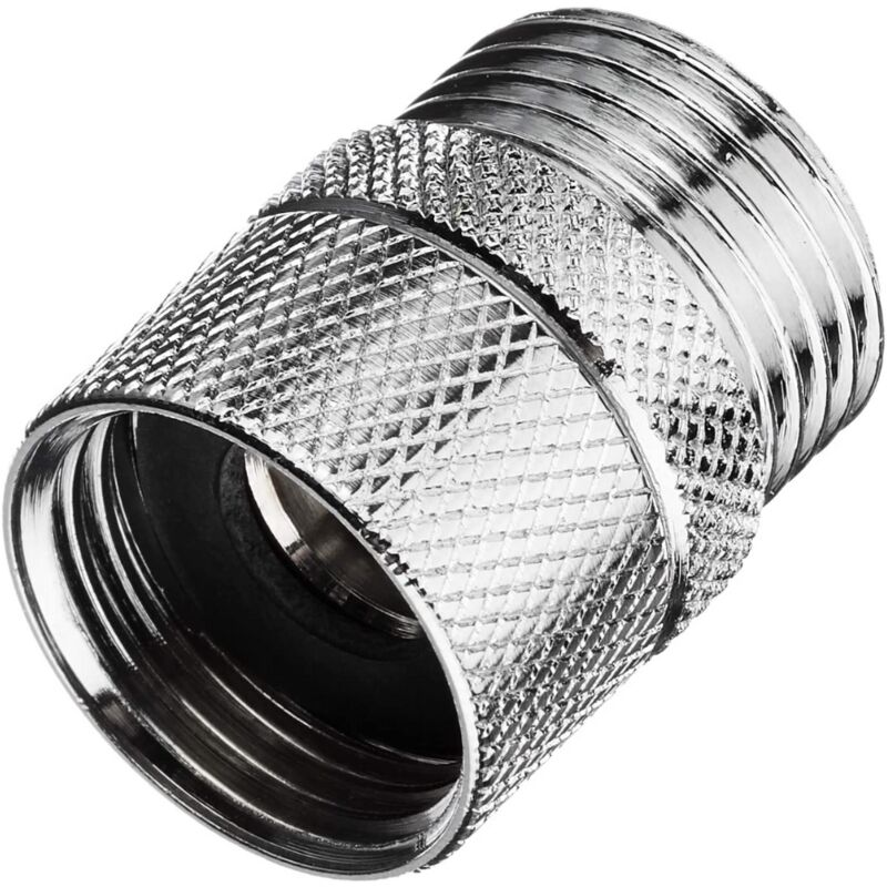 foto del prodotto 821510 raccordo antitorsione per tubi flessibili doccia, adattattore universale antipiega in ottone cromato, raccordo maschio femmina 1 2 x 1 2