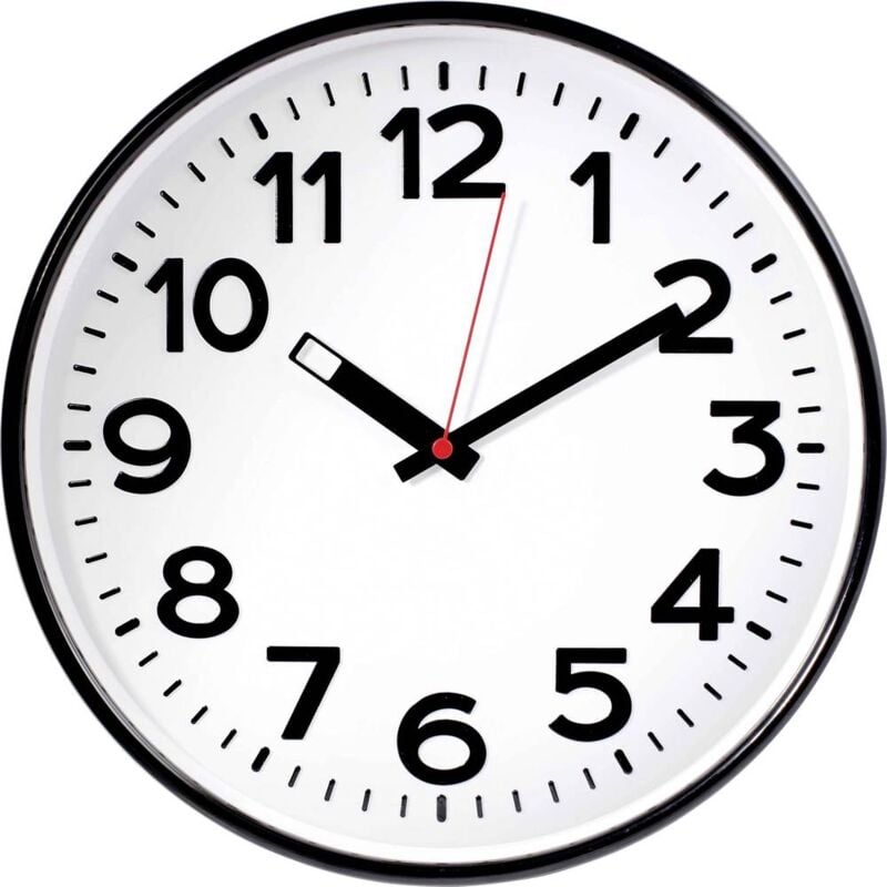 foto del prodotto 82320 quarzo orologio da parete 300 mm x 50 mm nero eurotime