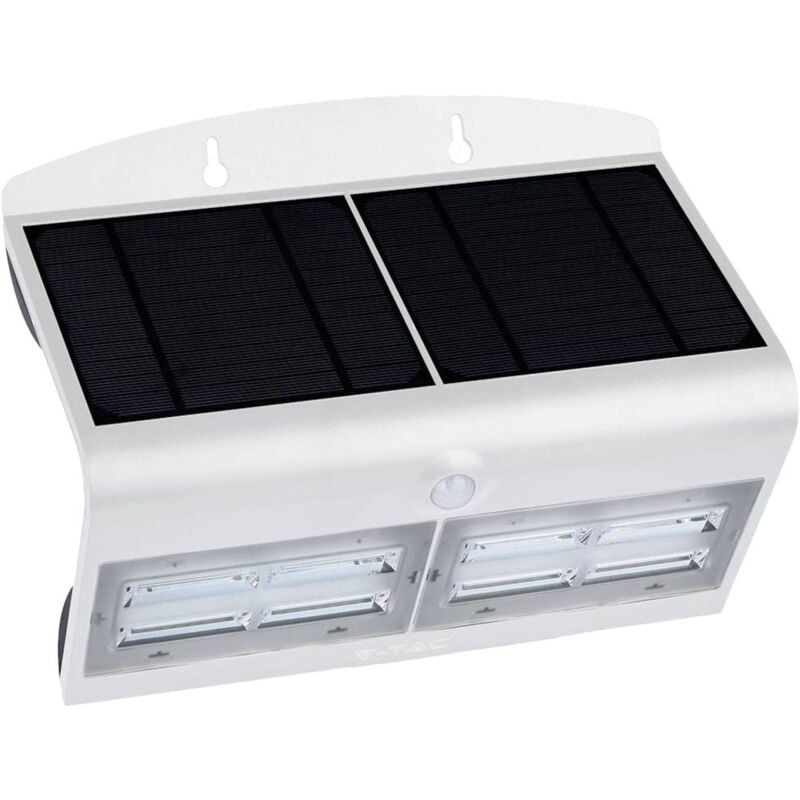 foto del prodotto 8278 vt 767 7 w lampada solare da parete led monocolore 7.00 w bianco, nero v tac