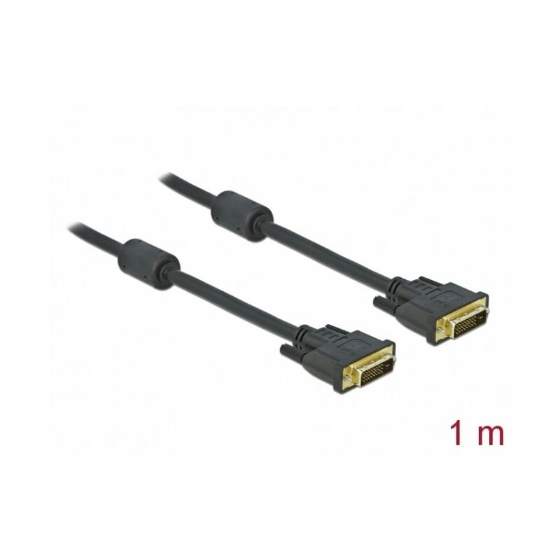 foto del prodotto 83189 cavo dvi da 1 metro, nero delock