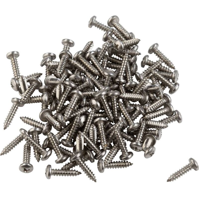 foto del prodotto 839544 liko a2 vite per lamiera 3.9 mm 16 mm a croce phillips din 7981 c acciaio inox a2 100 pz.