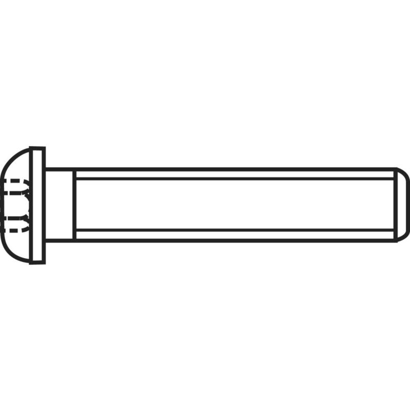 foto del prodotto 839792 viti a testa bombata m3 10 mm interno esagonale acciaio inox a2 100 pz. toolcraft