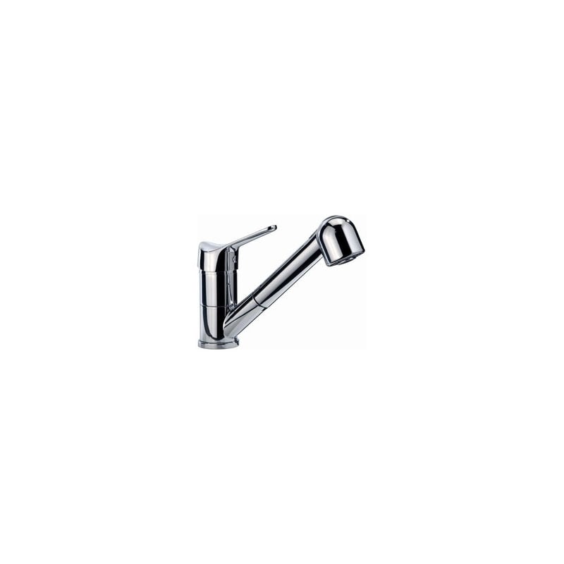 foto del prodotto 8449 500. colore del prodotto cromo, angolo di rotazione 180 . diametro base miscelatore 5,5 cm, diametro foro miscelatore 3,5 cm 8449500
