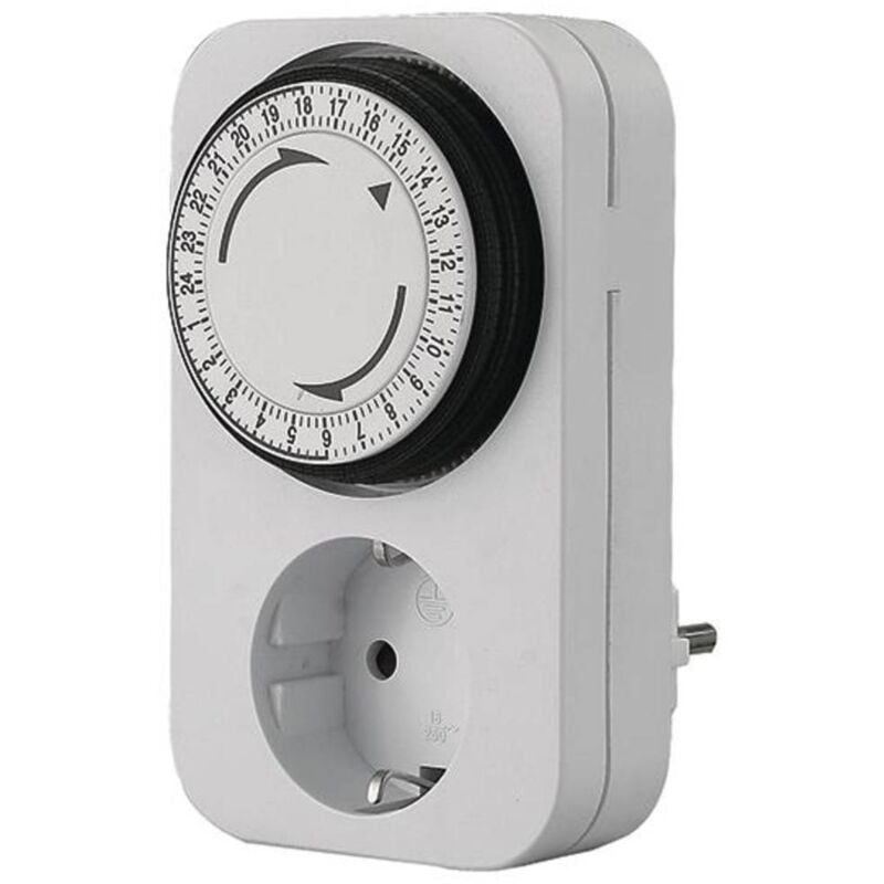 foto del prodotto 852.101 temporizzatore analogico giornaliero 3680 w ip20 funzionamento continuo bachmann