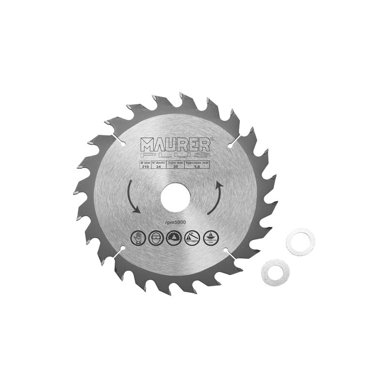 foto del prodotto 85282 disco per legno 210mm 24 denti diametro foro 30 20 16mm