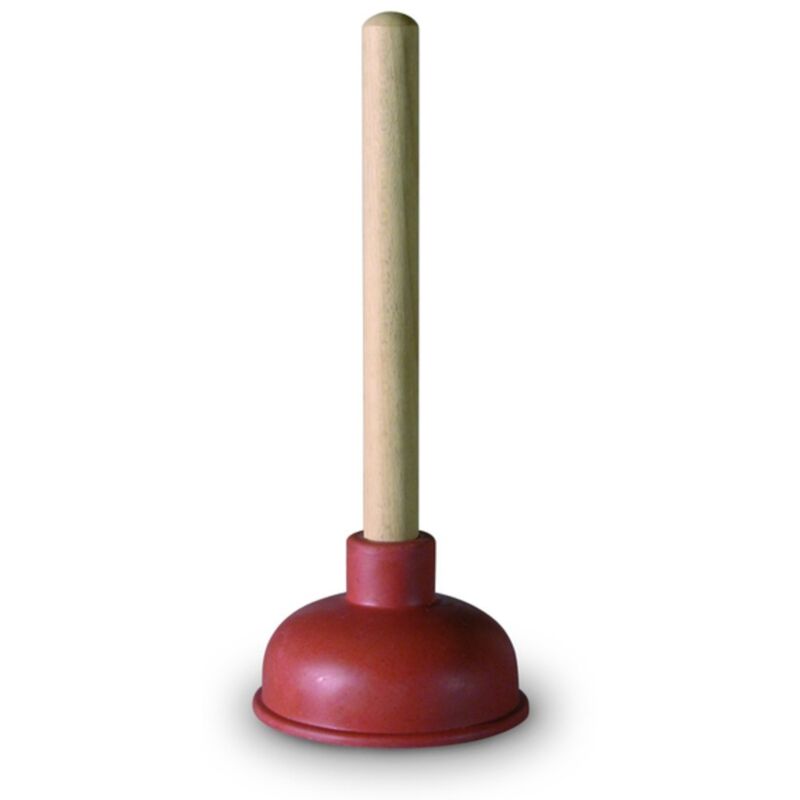 foto del prodotto 853914s - sturalavandino in gomma con manico in legno - anzapack