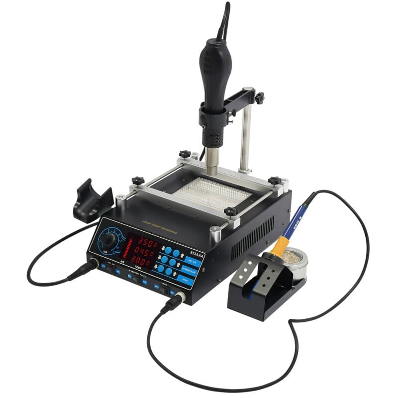 foto del prodotto 853aaa bga digital rilavorazione ad aria calda stazione di saldatura saldatore set smd saldatore un saldatura ad aria calda tensione ac220 240v