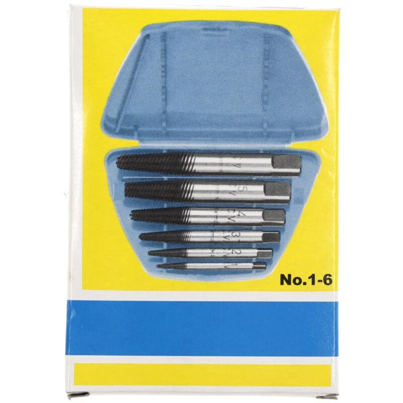foto del prodotto 8551 s 006 set di estrattori di viti 6 pezzi m3 m24