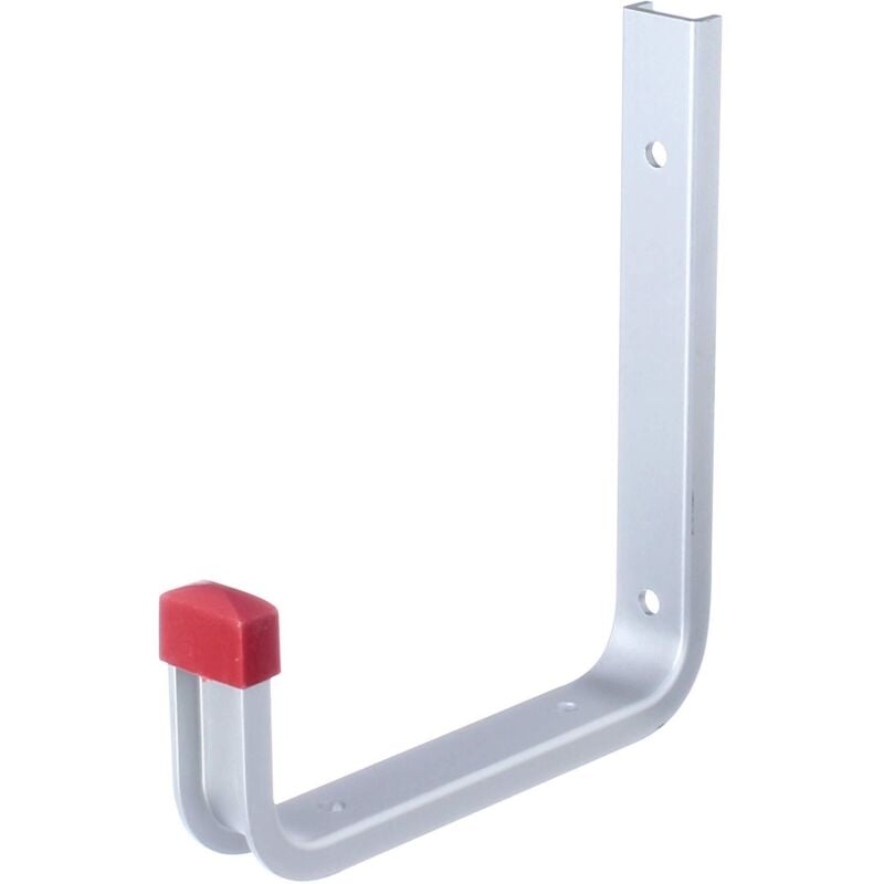 foto del prodotto 856816 gancio a parete, disponibile in diverse versioni, angolato, alluminio, profondit 140 mm, altezza 155 mm, set da 10 alberts
