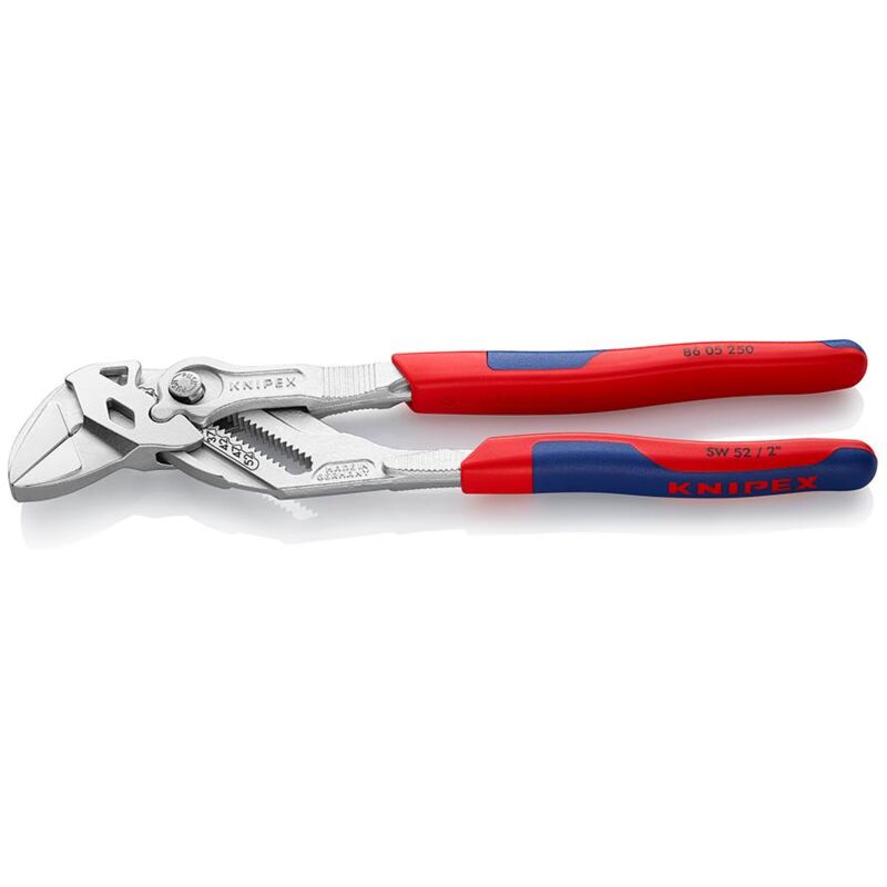 foto del prodotto 86 05 250 pinza chiave pinza e chiave in un unico utensile rivestiti in materiale bicomponente cromata 250 mm