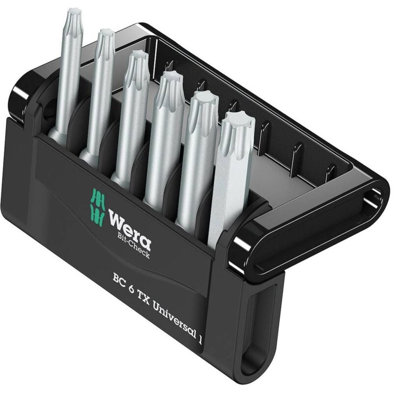 foto del prodotto 867 4 z mini check tx, 50 mm 05056472001 kit inserti 6 parti torx interno wera