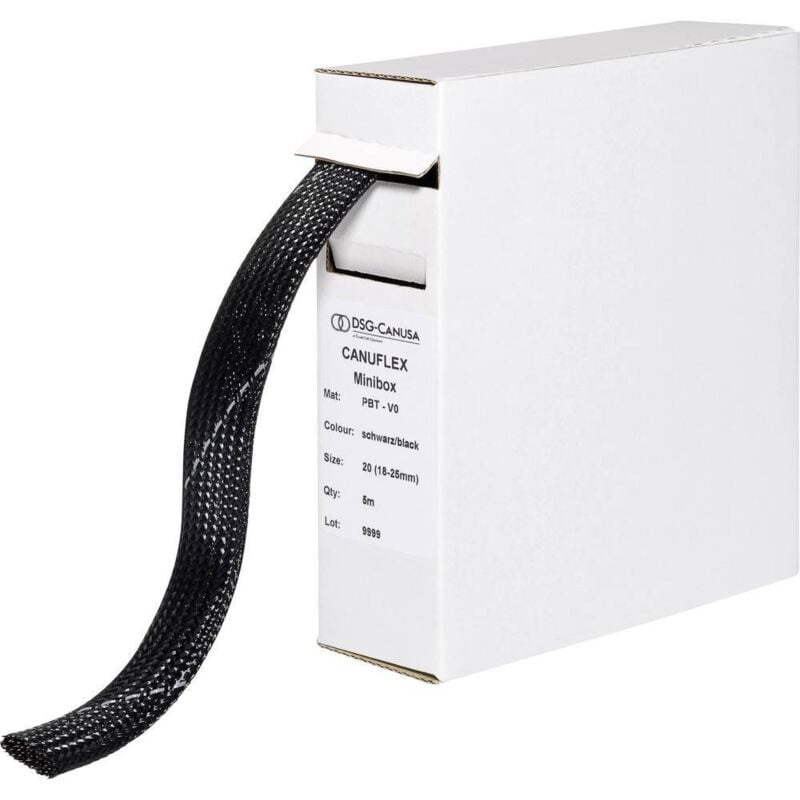 foto del prodotto 8694005952 guaina intrecciata nero pbt 4 fino a 9 mm 10 m dsg canusa