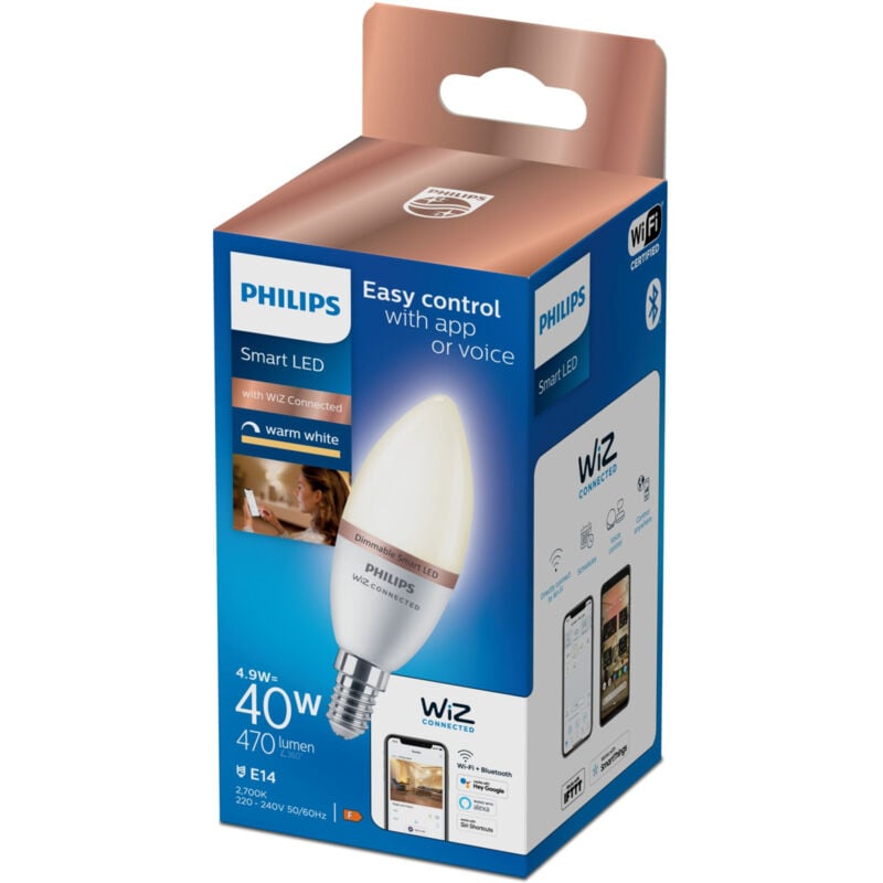foto del prodotto 8719514372368 soluzione di illuminazione intelligente lampadina intelligente bianco 4,9 w philips