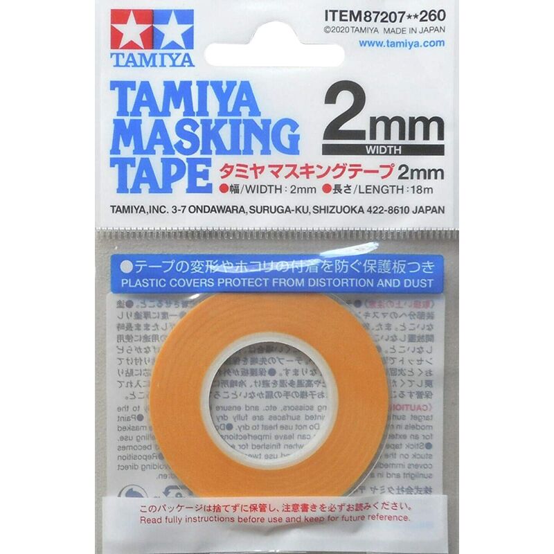 foto del prodotto 87207 nastro coprente 2 mm 18 m, per modellismo, accessori tamiya