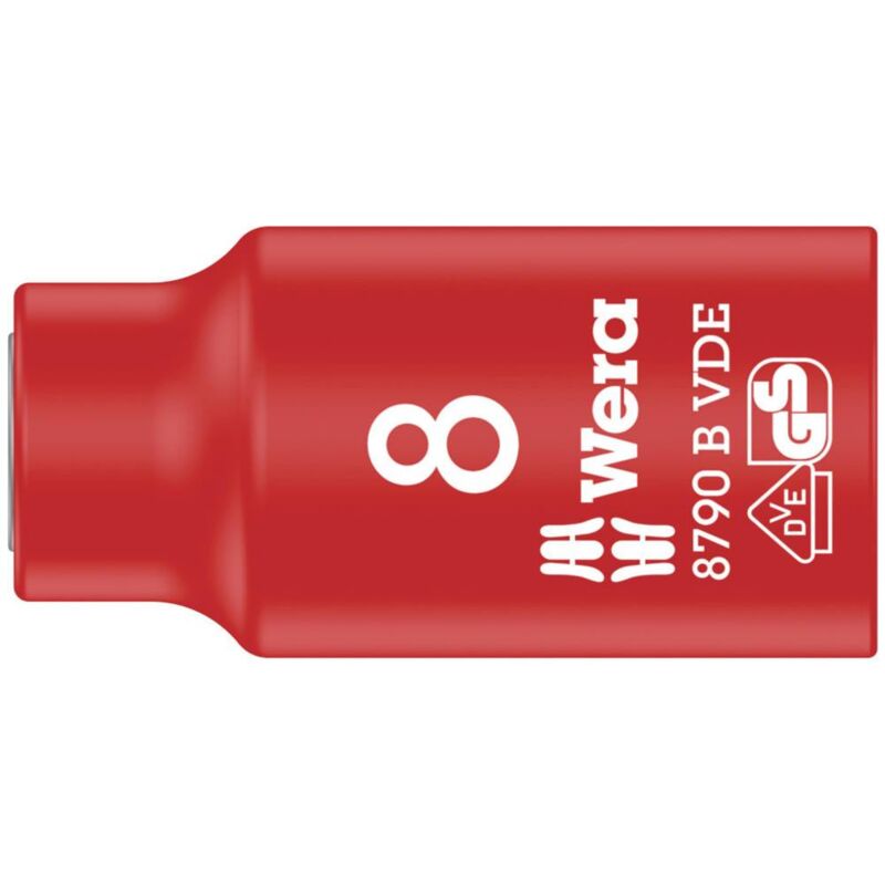 foto del prodotto 8790 b vde 05004952001 esagono esterno inserto a bussola vde 8 mm 3 8 10 mm wera