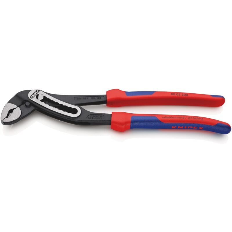foto del prodotto 88 02 300 alligator pinza regolabile per tubi e dadi rivestiti in materiale bicomponente bonderizzata nera 300 mm