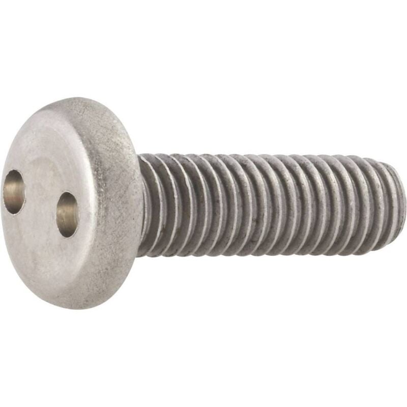 foto del prodotto 88111 viti con calotta sferica m4 16 mm due fori acciaio inox 10 pz. toolcraft