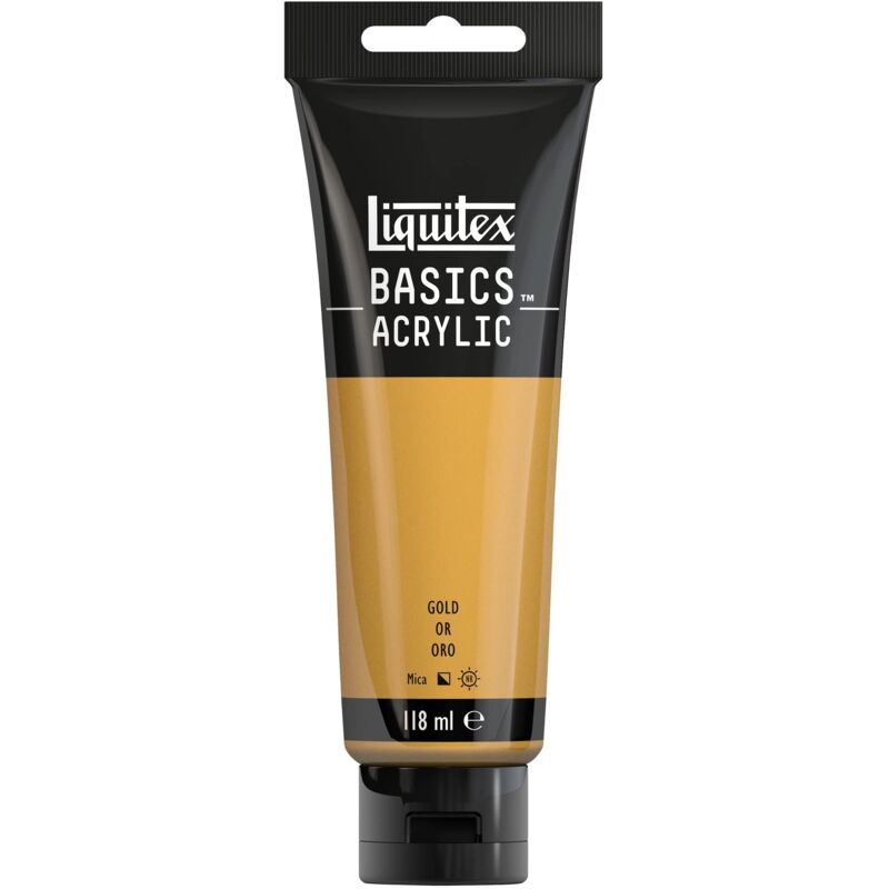 foto del prodotto 8870020 basics pittura acrilica, pigmenti per artisti monopigmentati, resistente alla luce, durevole nel tempo, finitura satinata, tubo da 118 ml