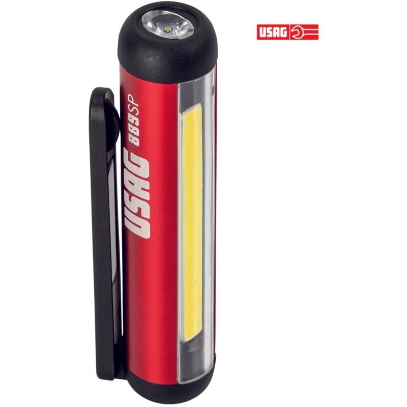 foto del prodotto 889 sp torcia tascabile a led lampada ricaricabile max 150 lumen usag