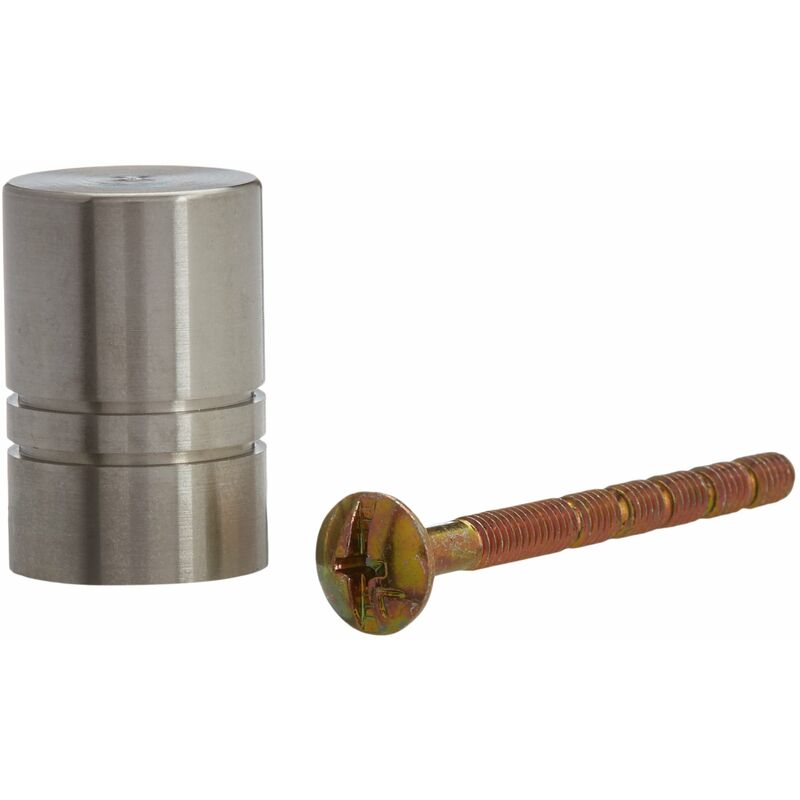 foto del prodotto 8921031 pomello, finitura inox, colore grigio estamp