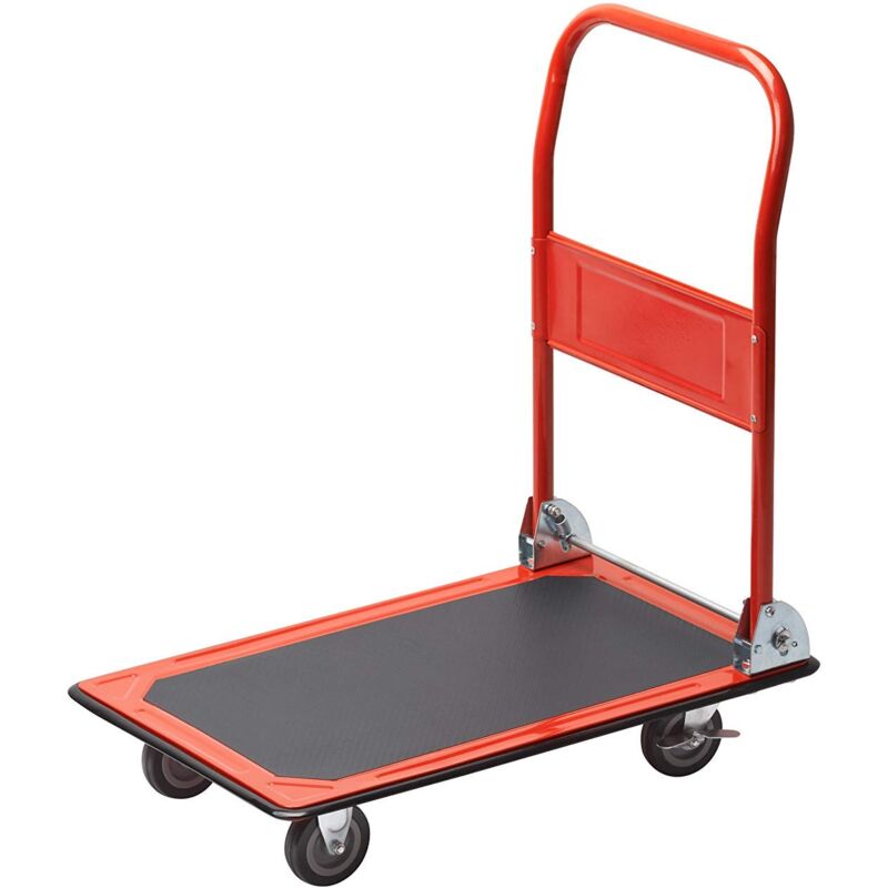 foto del prodotto 8985400 carrello da trasporto con manico pieghevole, portata massima 150 kg, rosso meister