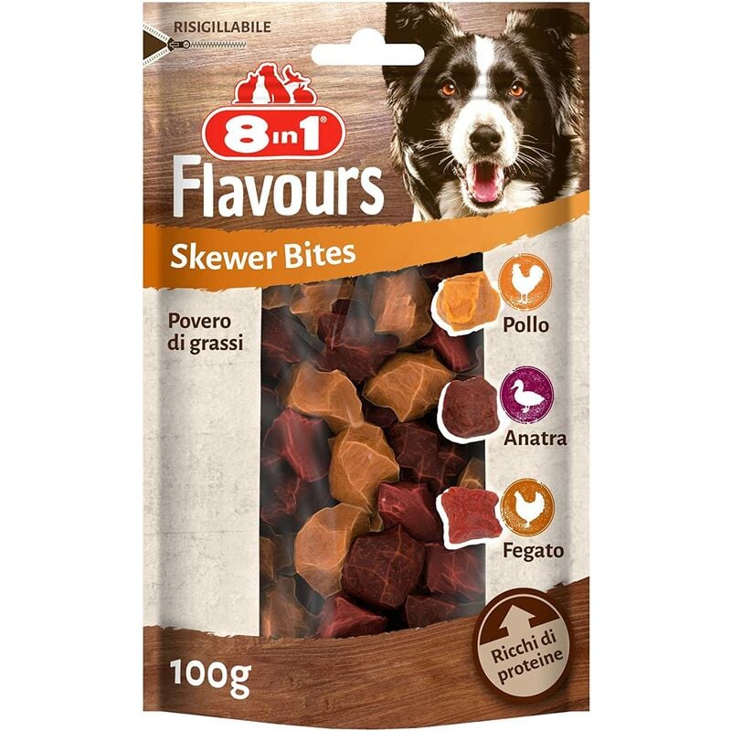 foto del prodotto 8in1 flavours skewer bites 100gr - tetra
