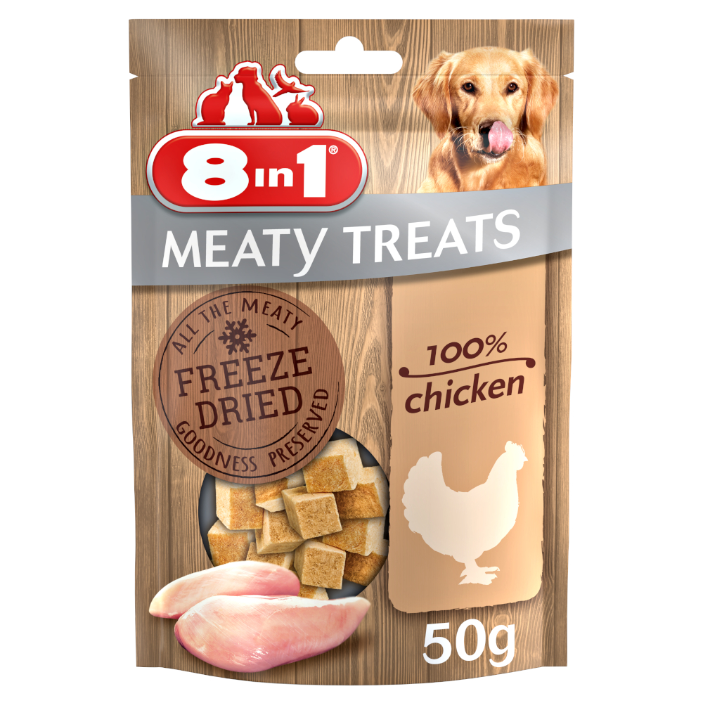 foto del prodotto 8in1 meaty treats 50 g petto di pollo
