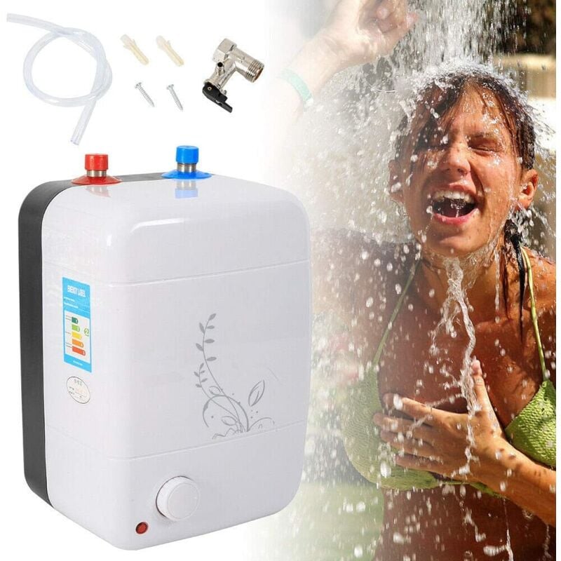 foto del prodotto 8l grande capacit cucina scaldabagno caldaia caldaia 30 75 riscaldatore acqua riscaldamento cucina ipx 4 impermeabile 1500w