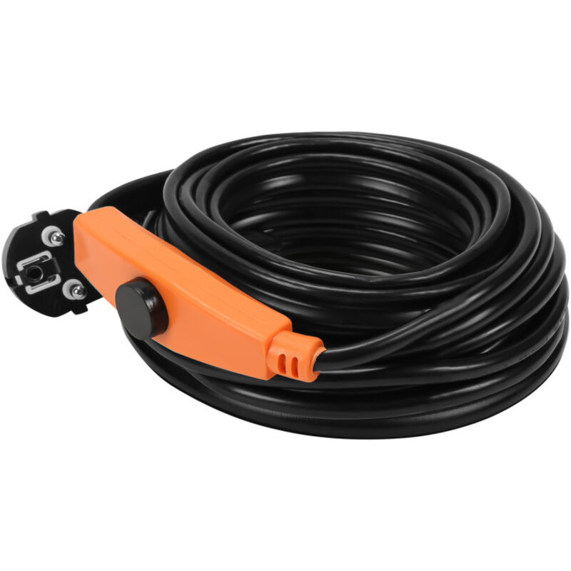 foto del prodotto 8m 128w cavo di riscaldamento cavo riscaldante antigelo autoregolante con termostato swanew