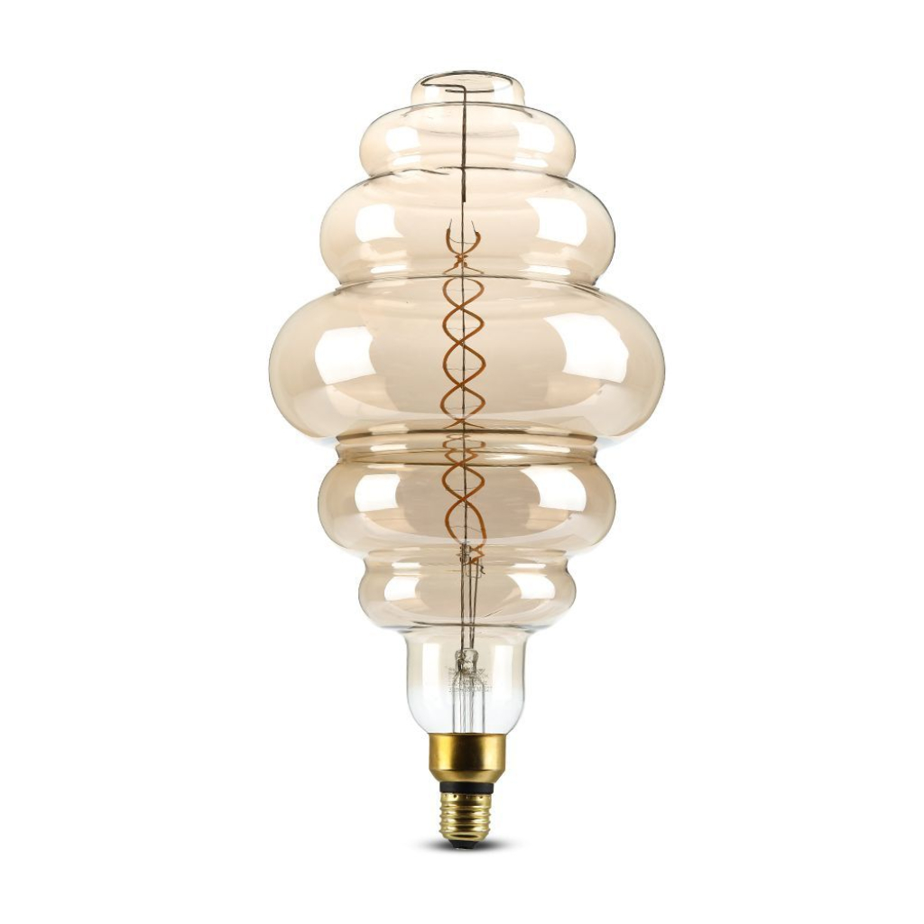 foto del prodotto 8w s200 led smoky double filament bulb 1800k e27 dimmabile