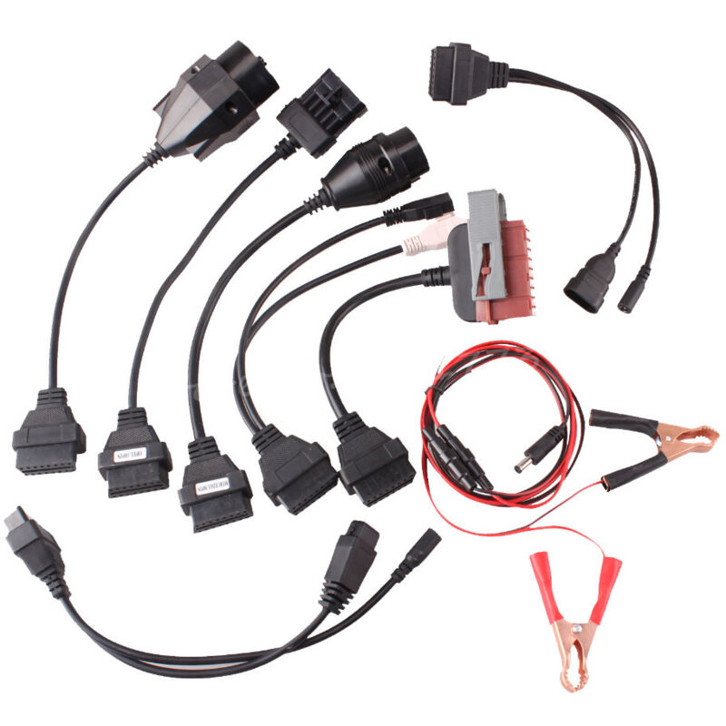 foto del prodotto 8x adattatore obd2 a obd2 bmw, audi, seat, skoda, mercedes, fiat, alfa romeo, lancia, opel, peugeot, vw auto 27 cm vhbw