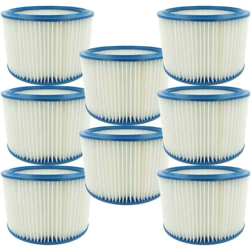 foto del prodotto 8x elemento filtrante compatibile con festool srm 45 e-planex aspiratore secco umido - vhbw