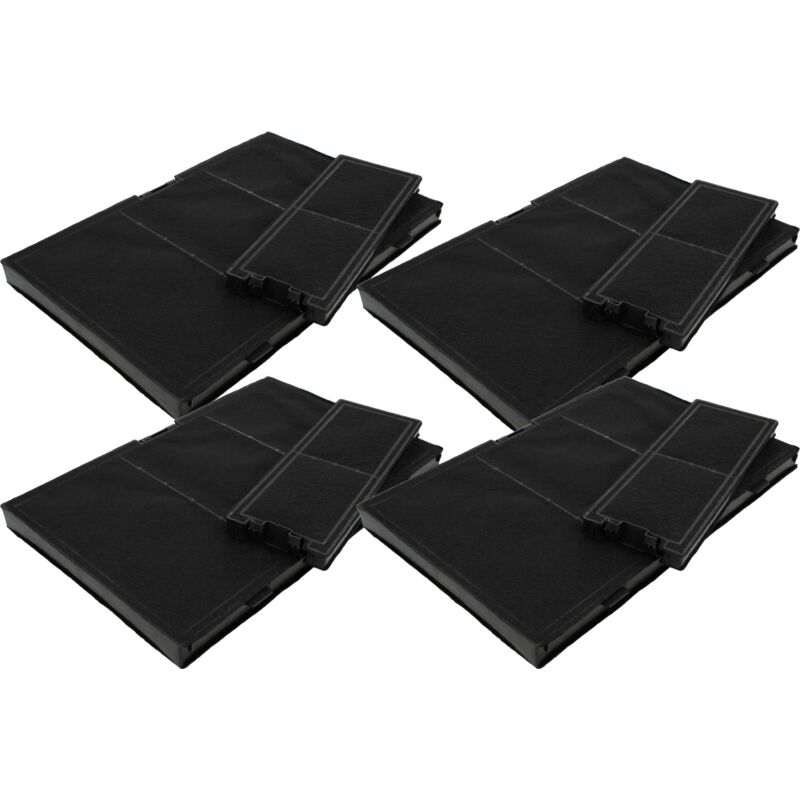 foto del prodotto 8x filtri compatibile con neff d95imw1n0 01, d95imw1n0, d95imt1n0b 01, d95ikp1s0 02, d95ikp1s0 01 cappe aspiranti 8x filtro ai carboni attivi vhbw