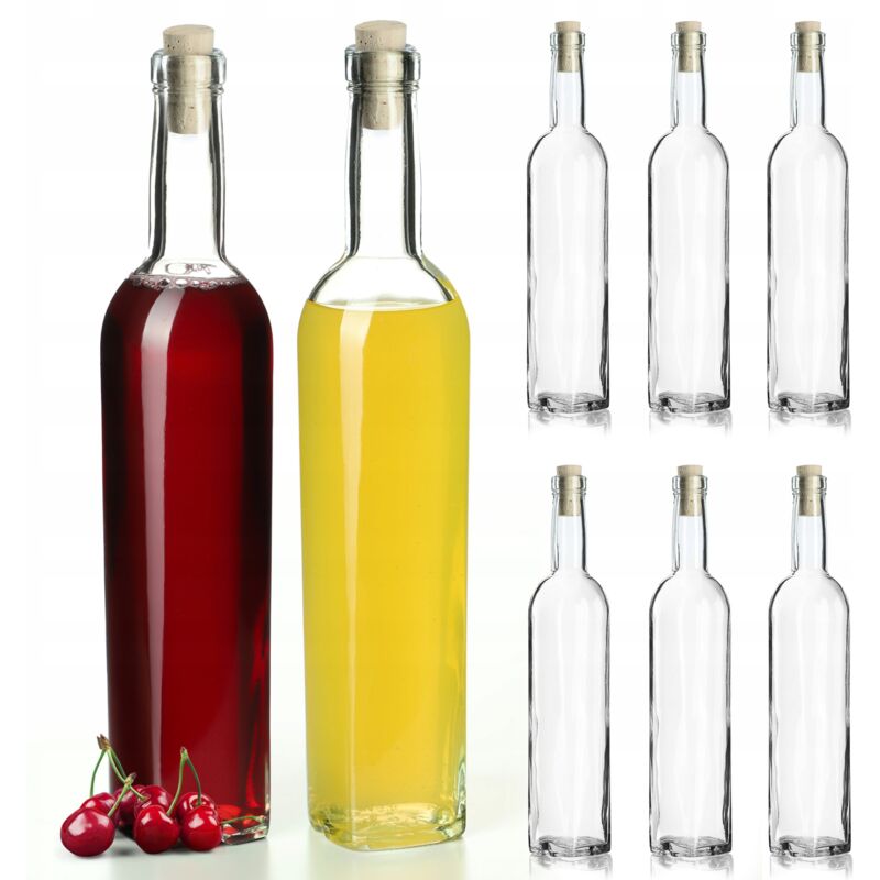 foto del prodotto 8x flaconi da 500 ml per coloranti con tappo fi19 kadax