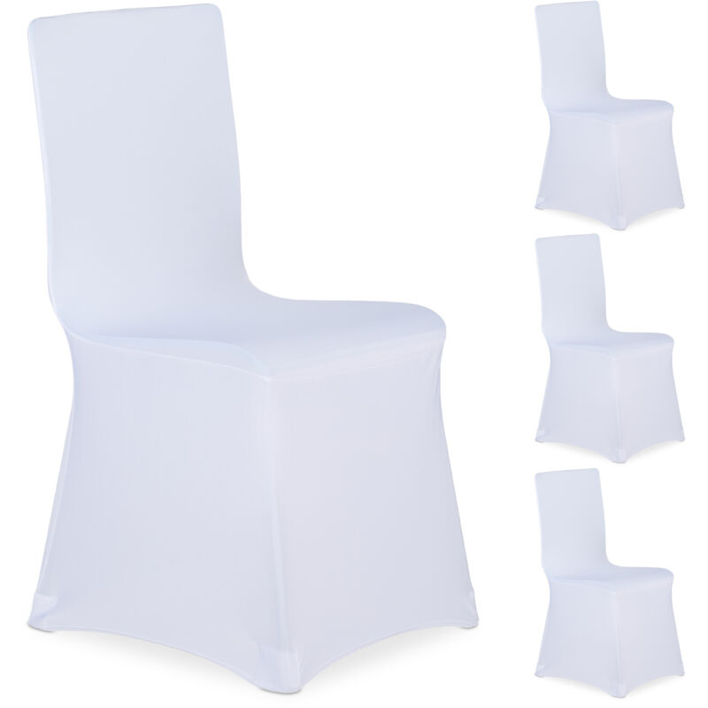 foto del prodotto 8x fodera coprisedia, rivestimenti, schienale, copertura universale, arredamento, decorazioni, bianco