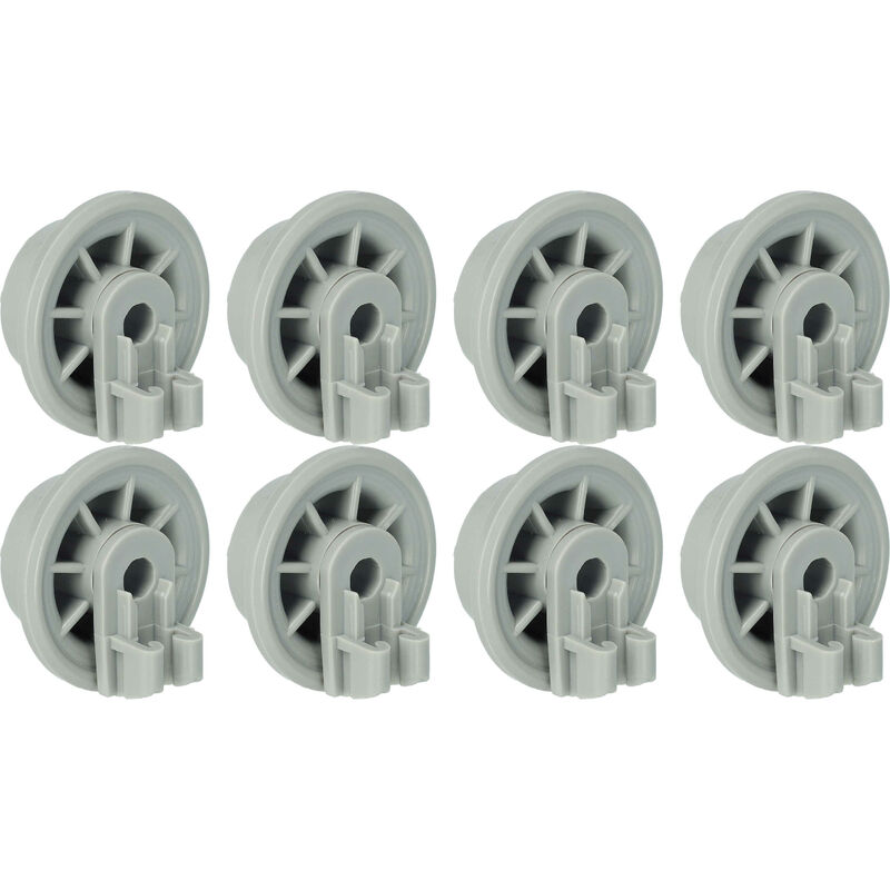 foto del prodotto 8x ruota per cestello inferiore compatibile con constructa lavastoviglie diametro 35 mm vhbw