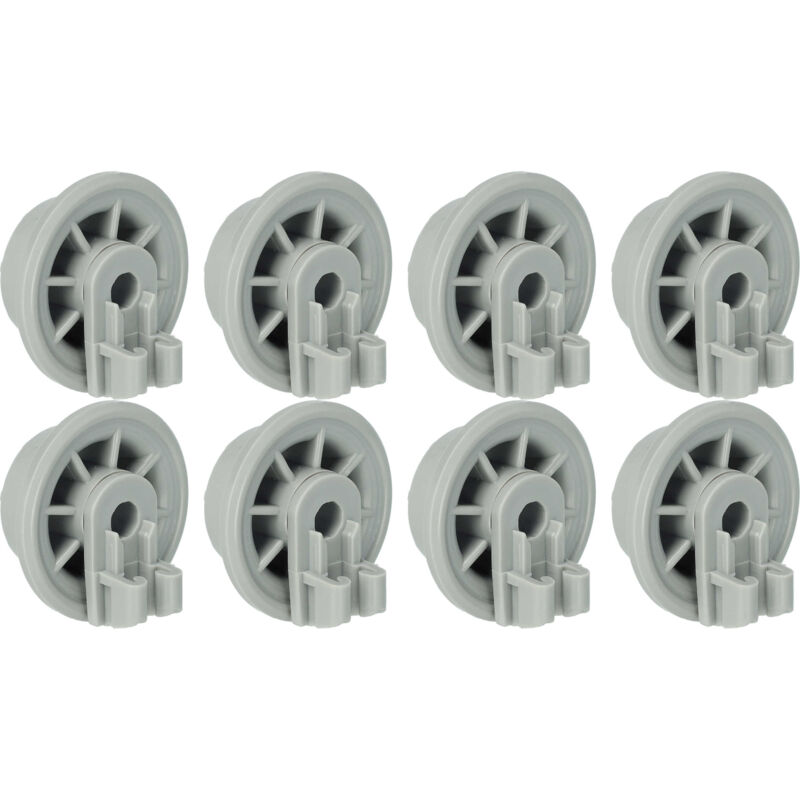foto del prodotto 8x ruota per cestello inferiore compatibile con lloyds lavastoviglie diametro 35 mm vhbw
