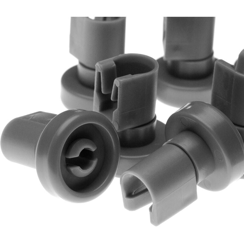 foto del prodotto 8x ruote per cestello superiore, diametro 25 mm compatibile con diversi modelli di lavastoviglie vhbw