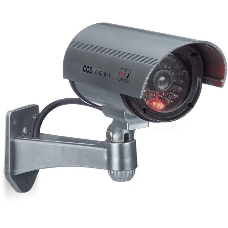 foto del prodotto 8x set telecamere finte, videocamere ccd, luce led, regolabili, esterno, interno, antifurto, allarme sicurezza casa